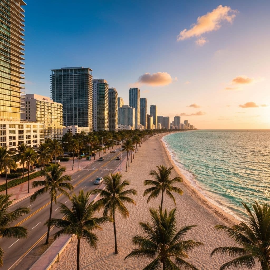 Miami skyline - car shipping destination